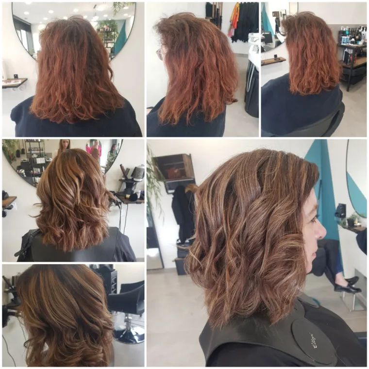 Balayage,  couleur,  patine chez Hair'mony , Vézeronce-Curtin, Hair'mony