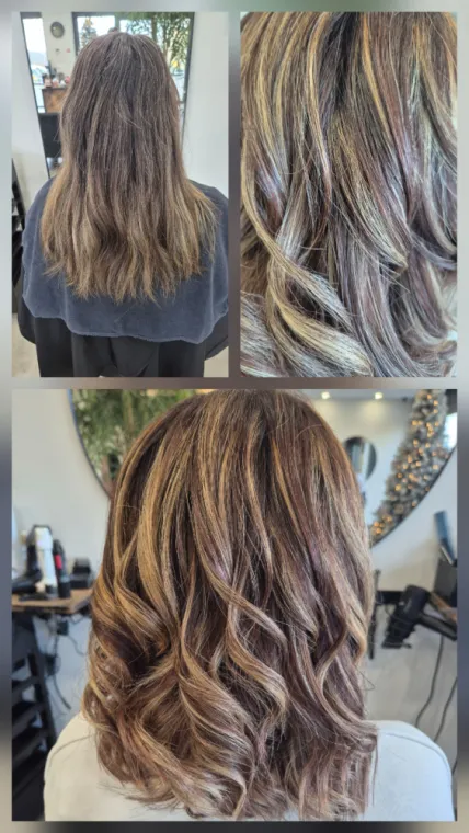 Avant/Après  balayage deux tons, Vézeronce-Curtin, Hair'mony