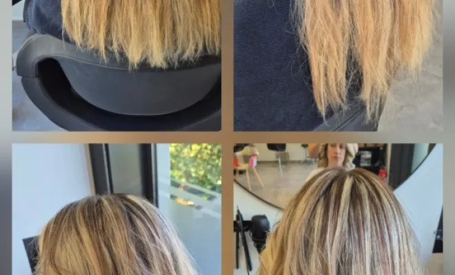 Avant/Après  balayage deux tons, Vézeronce-Curtin, Hair'mony